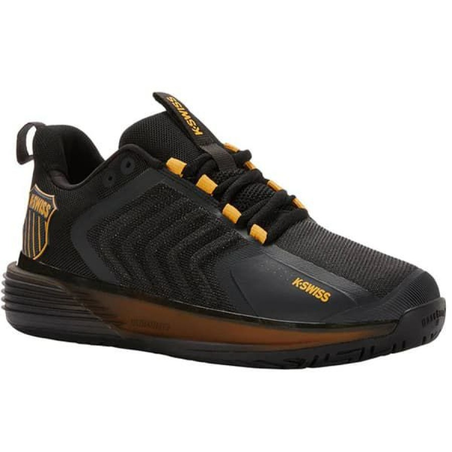 Shoes * | Special Offers K-Swiss Ultrashot 3 Men'S Tennis Shoe Moonless Night/Amber Yellow 06988-071