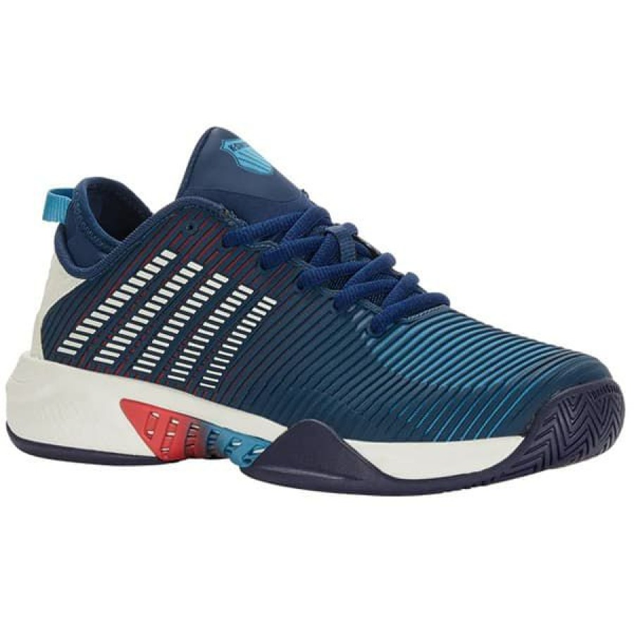 Shoes * | Limit Offer K-Swiss Hypercourt Supreme Men'S Tennis Shoe Blue Opal