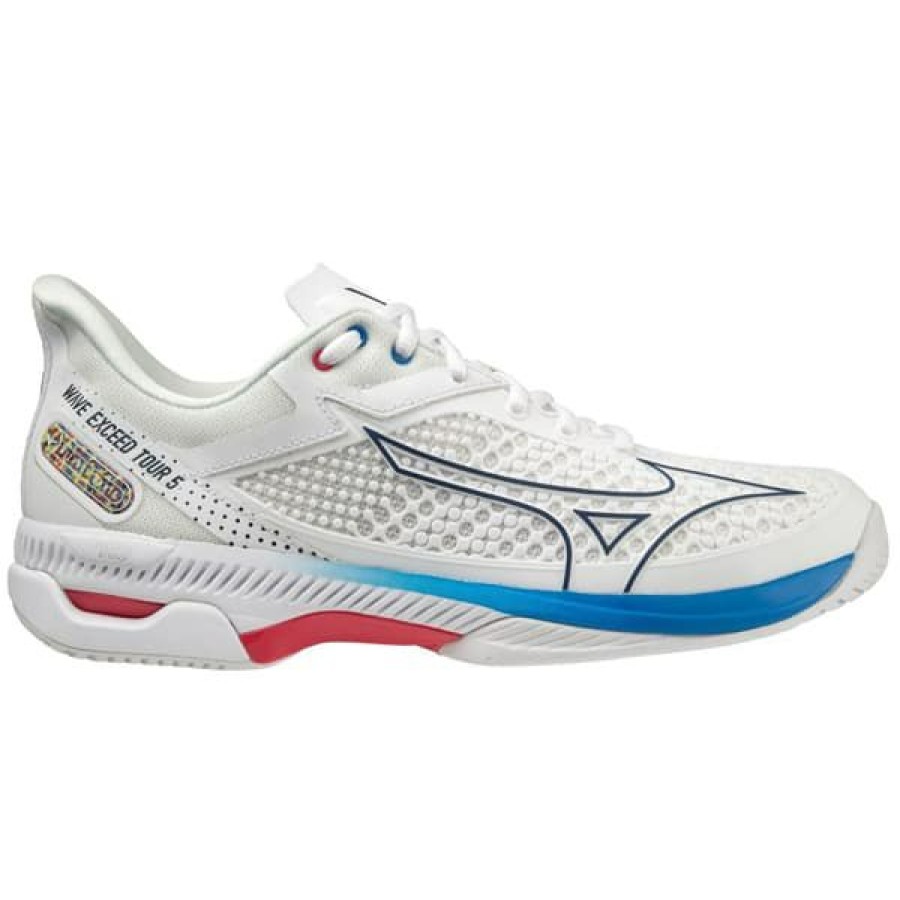 Shoes * | Special Offers Mizuno Wave Exceed Tour 5 Men'S Tennis Shoe White