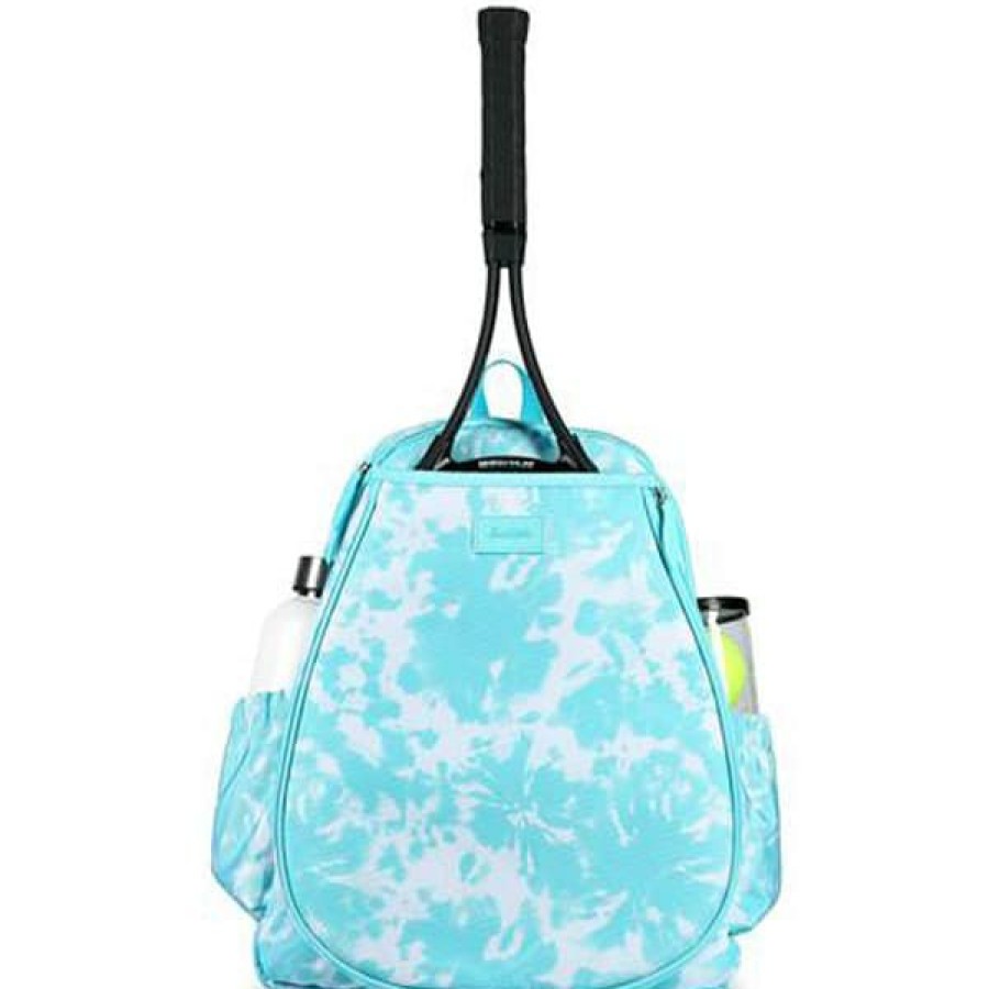 Bags * | Limit Offer Ame And Lulu Game On Tennis Backpack Aqua Tie Dye