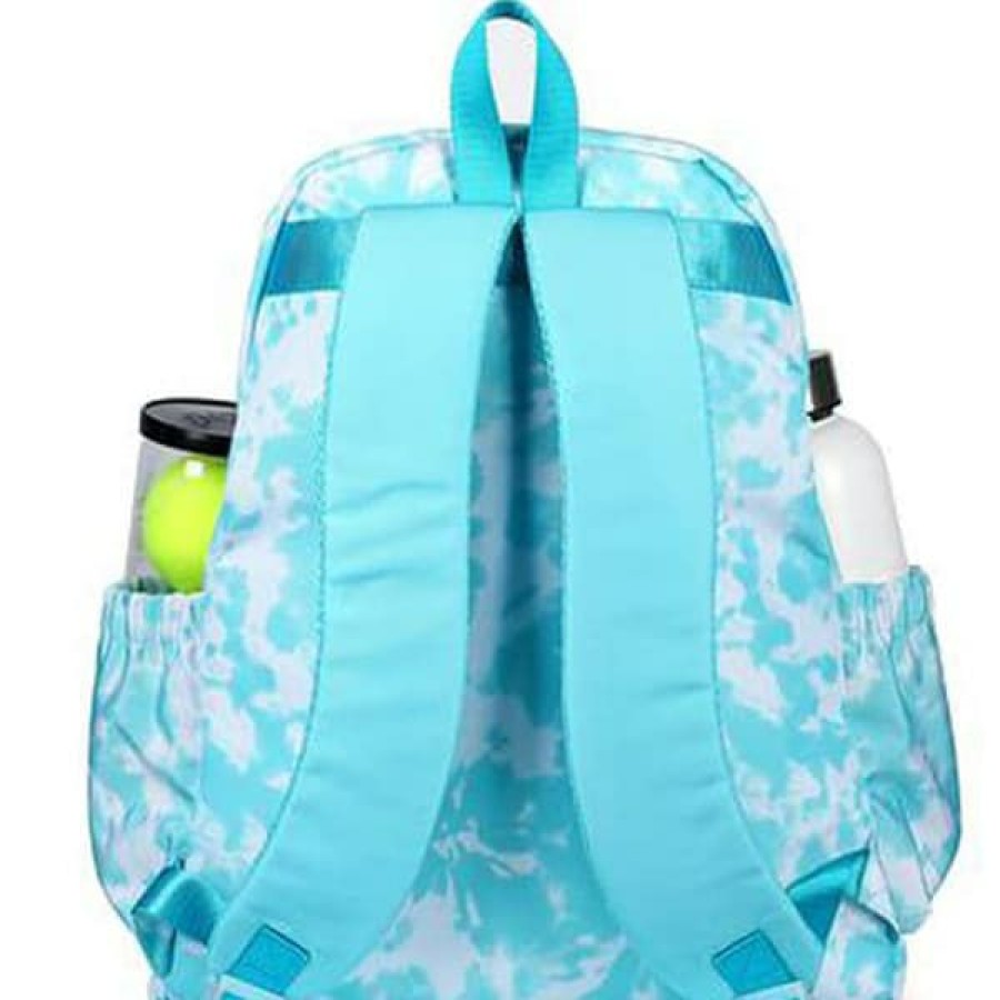 Bags * | Limit Offer Ame And Lulu Game On Tennis Backpack Aqua Tie Dye