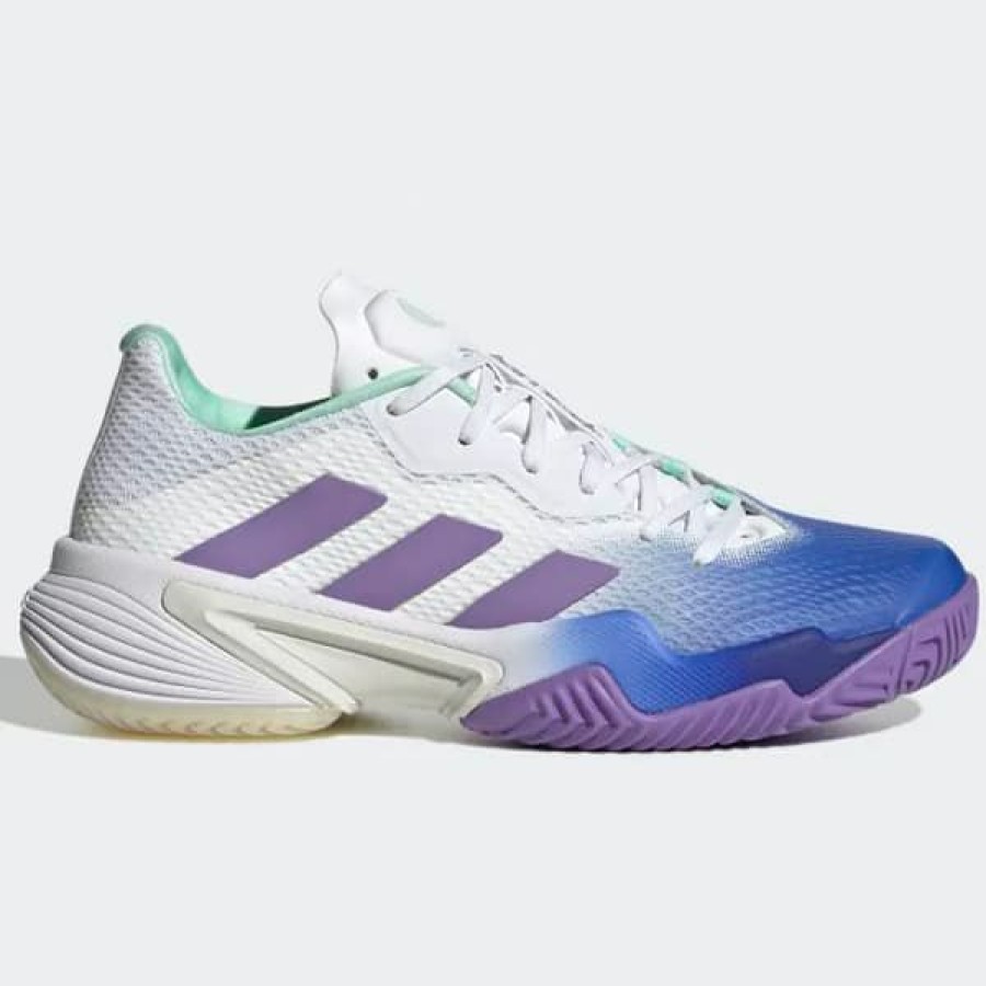 Shoes * | Special Offers Adidas Barricade Women'S Tennis Shoe Lucid Blue/Violet Fusion