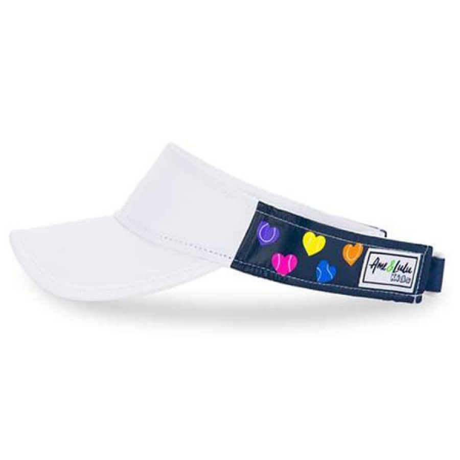 Headware * | Sales Online Ame And Lulu Big Love Youth Visor Rainbow Serve