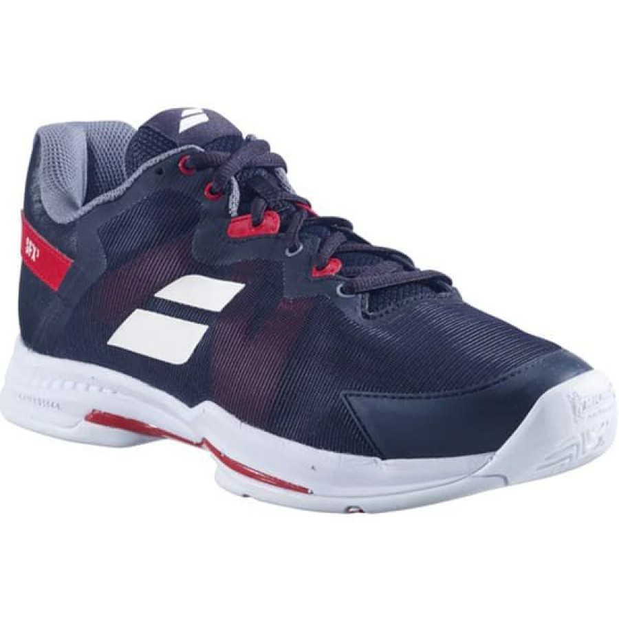 Shoes * | Sales Online Babolat Sfx 3 Men'S Tennis Shoe Black/Red