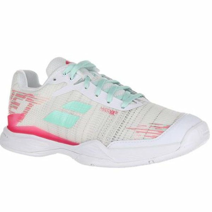 Shoes * | Half Off Babolat Jet Mach Ii Women'S Tennis Shoe White/Pink