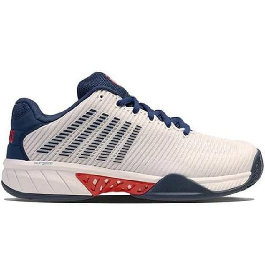 Shoes * | Clearance K-Swiss Hypercourt Express 2 Men'S Tennis Shoe Blanc 06613-146