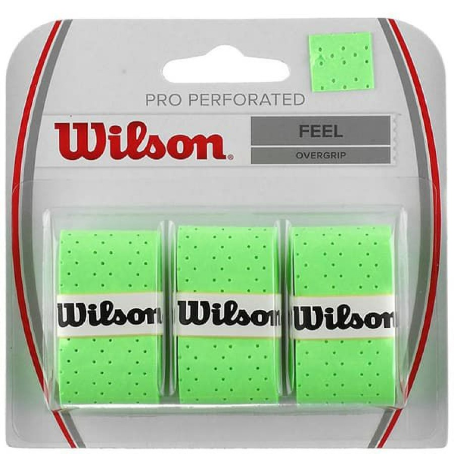 Accessories * | Special Offers Wilson Pro Overgrip Perforated Green (3-Pack)