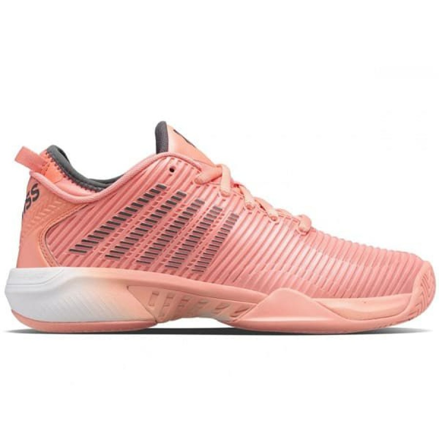 Shoes * | Sales Online K-Swiss Hypercourt Supreme Women'S Tennis Shoe Peach Amber 96615-683