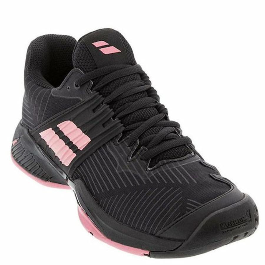 Shoes * | Limit Offer Babolat Propulse Fury Women'S Tennis Shoe Black/Pink