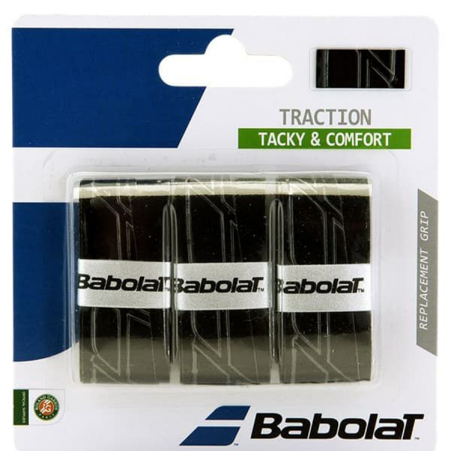 Accessories * | Limit Offer Babolat Traction Overgrip Black