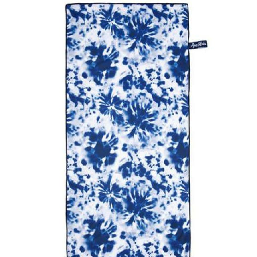 Accessories * | On Sale Ame And Lulu Navy Tie Dye Sport Towel