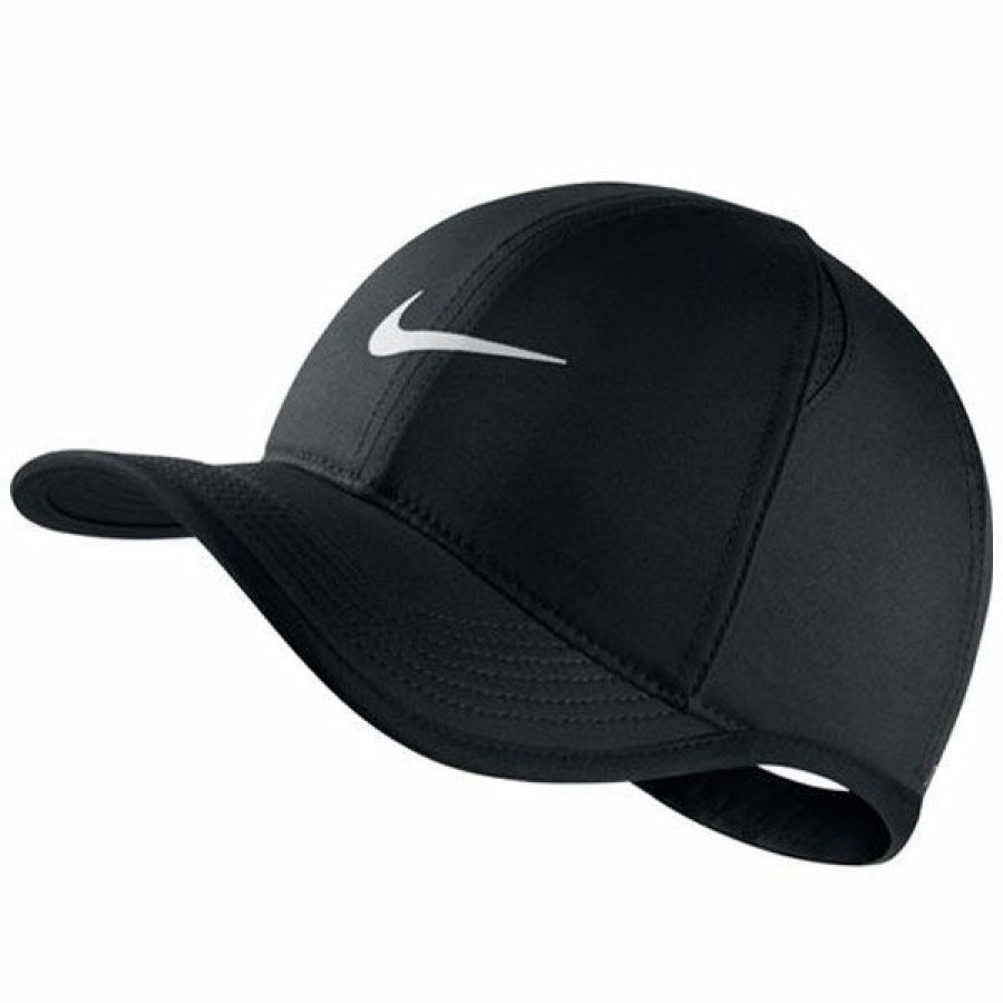 Headware * | Clearance Nike Kid'S Feather Light Hat Black 739376-010