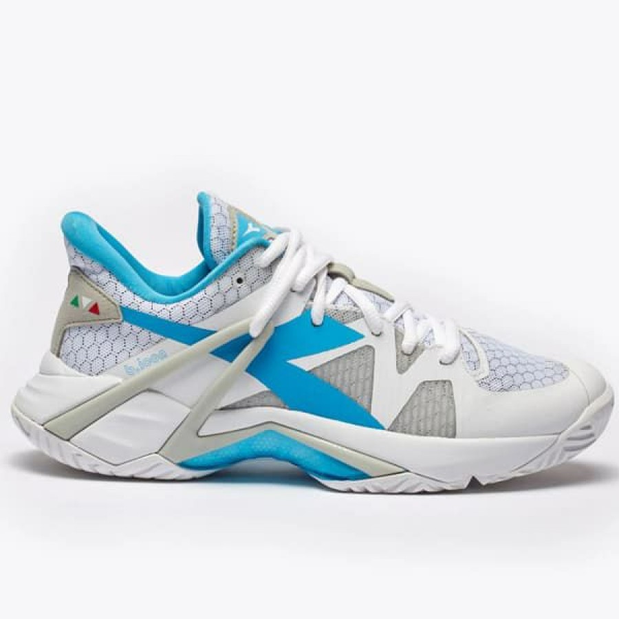 Shoes * | Clearance Diadora B.Icon Women'S Tennis Shoe White/Aquarius