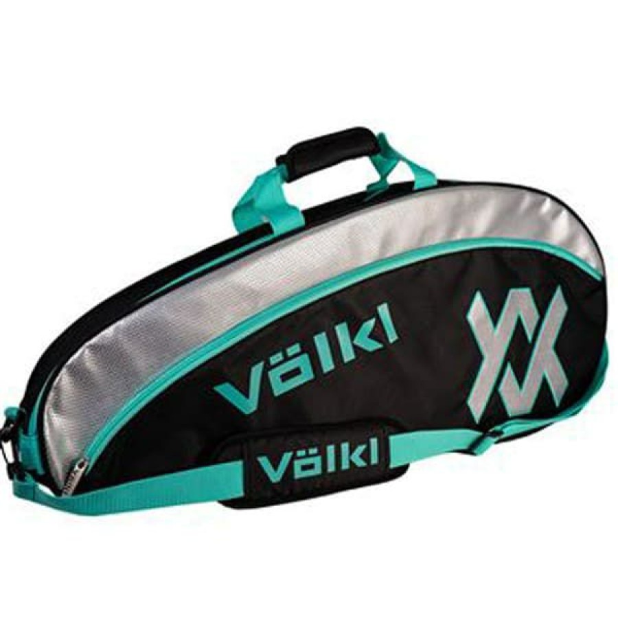 Bags * | Discount Online Volkl Tour Pro Tennis Bag Black/Turquoise V71203