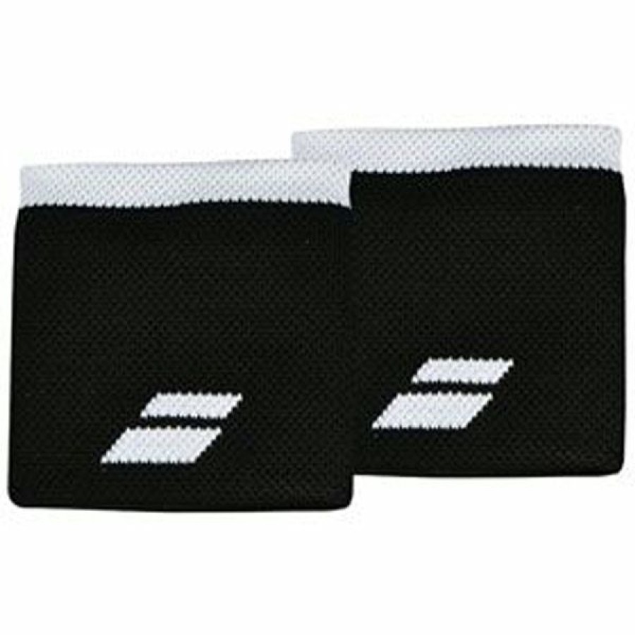 Headware * | Sales Online Babolat Logo Wristband Black