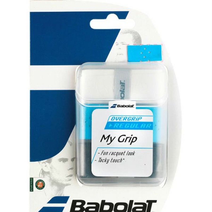 Accessories * | Discount Online Babolat My Grip Overgrip White/Blue/Black