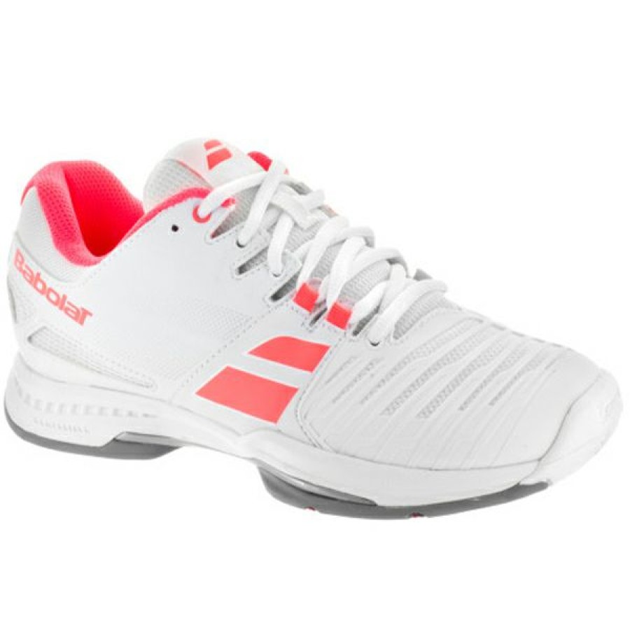 Shoes * | Prefential Price Babolat Sfx All Court Women'S Tennis Shoe White/Pink