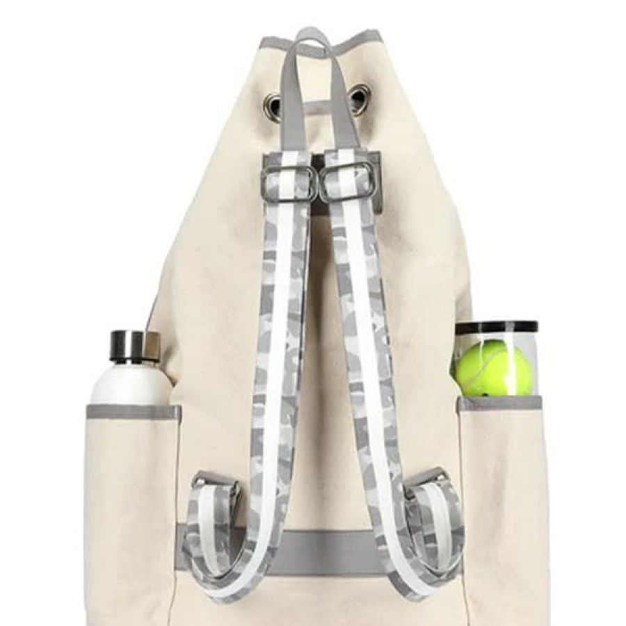 Bags * | Sales Online Ame And Lulu Hamptons Tennis Backpack Grey Camo