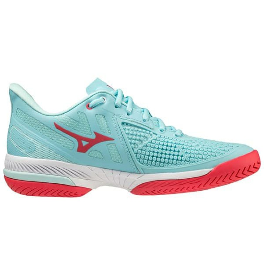 Shoes * | Special Offers Mizuno Wave Exceed Tour 5 Women'S Tennis Shoe Turquoise