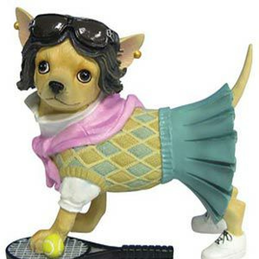 Accessories * | Half Off Aye Chihuahua Preppy Figurine