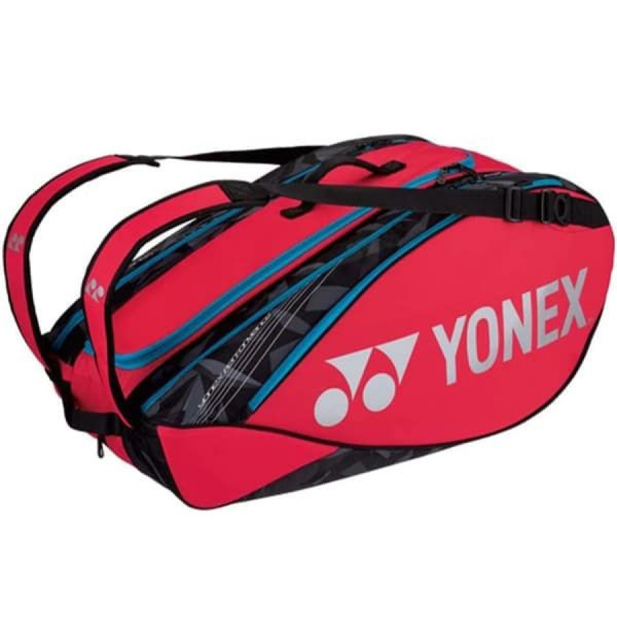 Bags * | Clearance Yonex Pro 9 Pack Tennis Bag Red