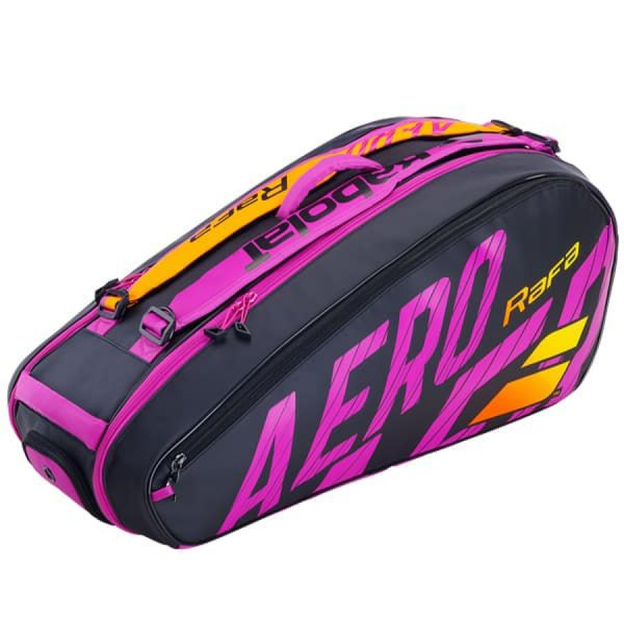 Bags * | Sales Online Babolat Pure Aero Rafa 6 Pack Tennis Bag 751216-363