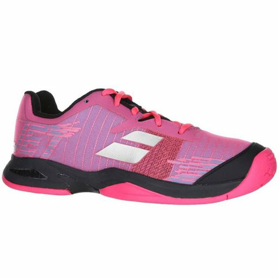 Shoes * | Limit Offer Babolat Jet All Court Junior Tennis Shoe Pink/Black