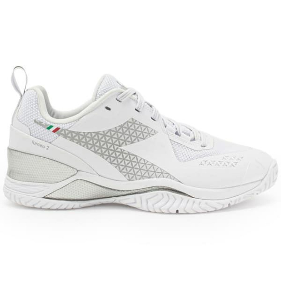 Shoes * | Limit Offer Diadora Blushield Torneo 2 Women'S Tennis Shoe White