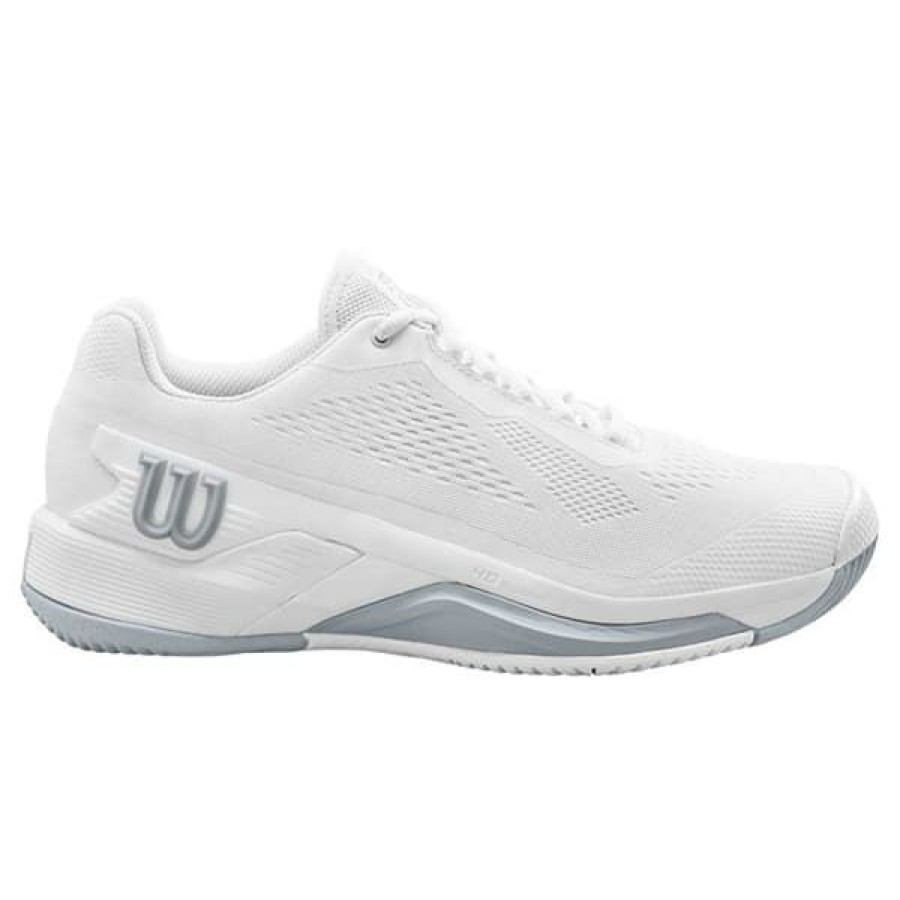 Shoes * | Discount Online Wilson Rush Pro 4.0 Men'S Tennis Shoe White