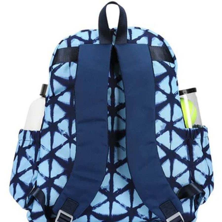 Bags * | Prefential Price Ame And Lulu Game On Tennis Backpack Blue Shibori