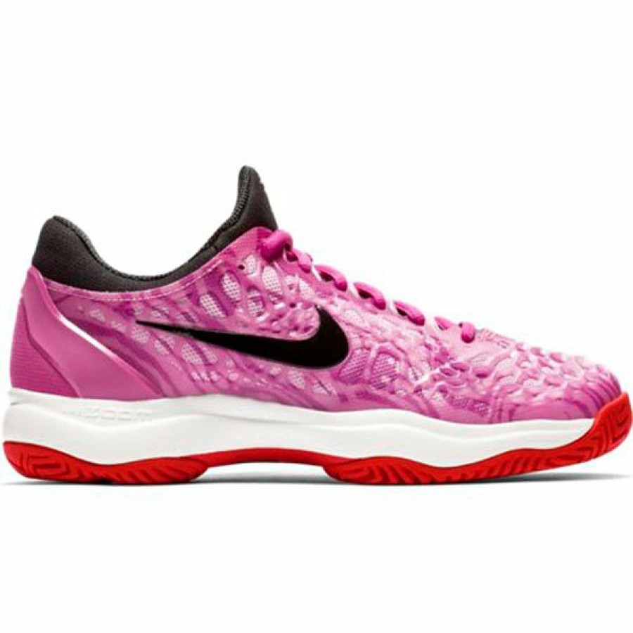 Shoes * | Limit Offer Nike Zoom Cage 3 Hc Women'S Tennis Shoe Active Fuchsia 918199-600