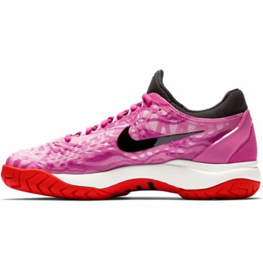 Shoes * | Limit Offer Nike Zoom Cage 3 Hc Women'S Tennis Shoe Active Fuchsia 918199-600