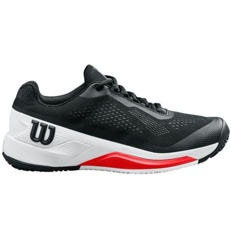 Shoes * | Sales Online Wilson Rush Pro 4.0 Men'S Tennis Shoe Black