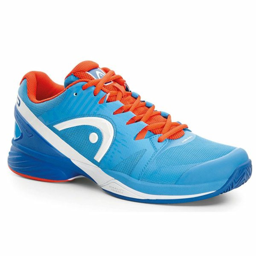 Shoes * | On Sale Head Nitro Pro Junior Tennis Shoe Blue/Flame 275006-015