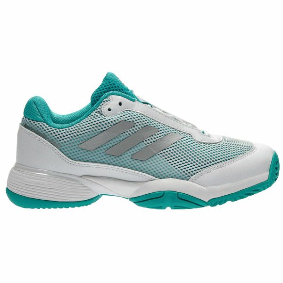 Shoes * | On Sale Adidas Barricade Club Xj Junior Tennis Shoe Aqua Bb7934