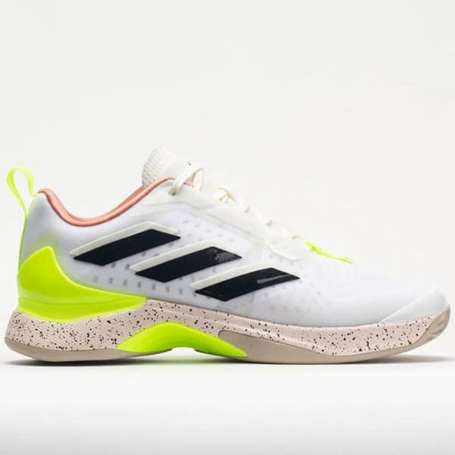 Shoes * | On Sale Adidas Avacourt Women'S Tennis Shoe White/Lucid Lemon Ie2429