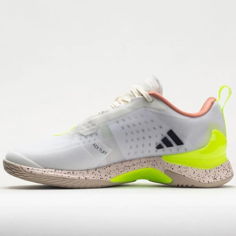 Shoes * | On Sale Adidas Avacourt Women'S Tennis Shoe White/Lucid Lemon Ie2429